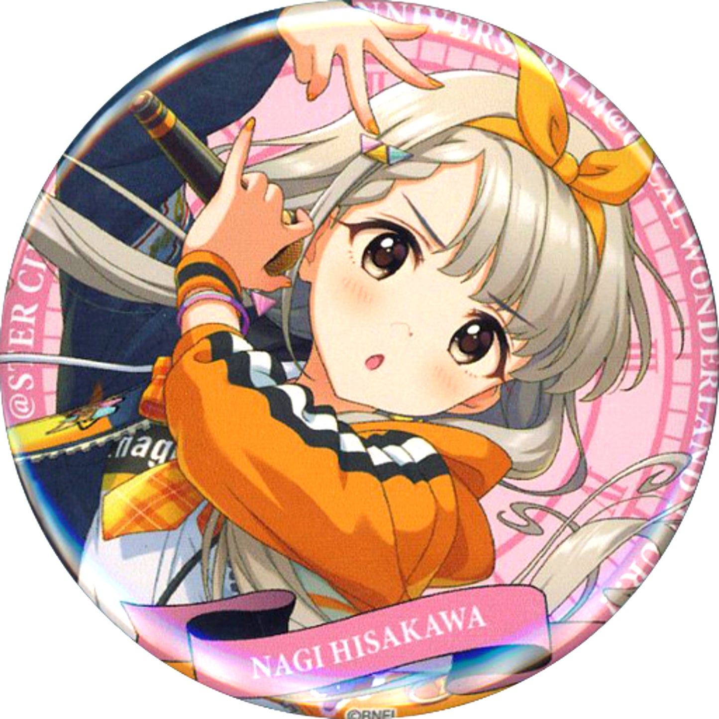 Nagi Hisakawa Official Stand Tin Badge - 10th ANNIVERSARY TOUR Ver. The Idolmaster Cinderella Girls [USED]