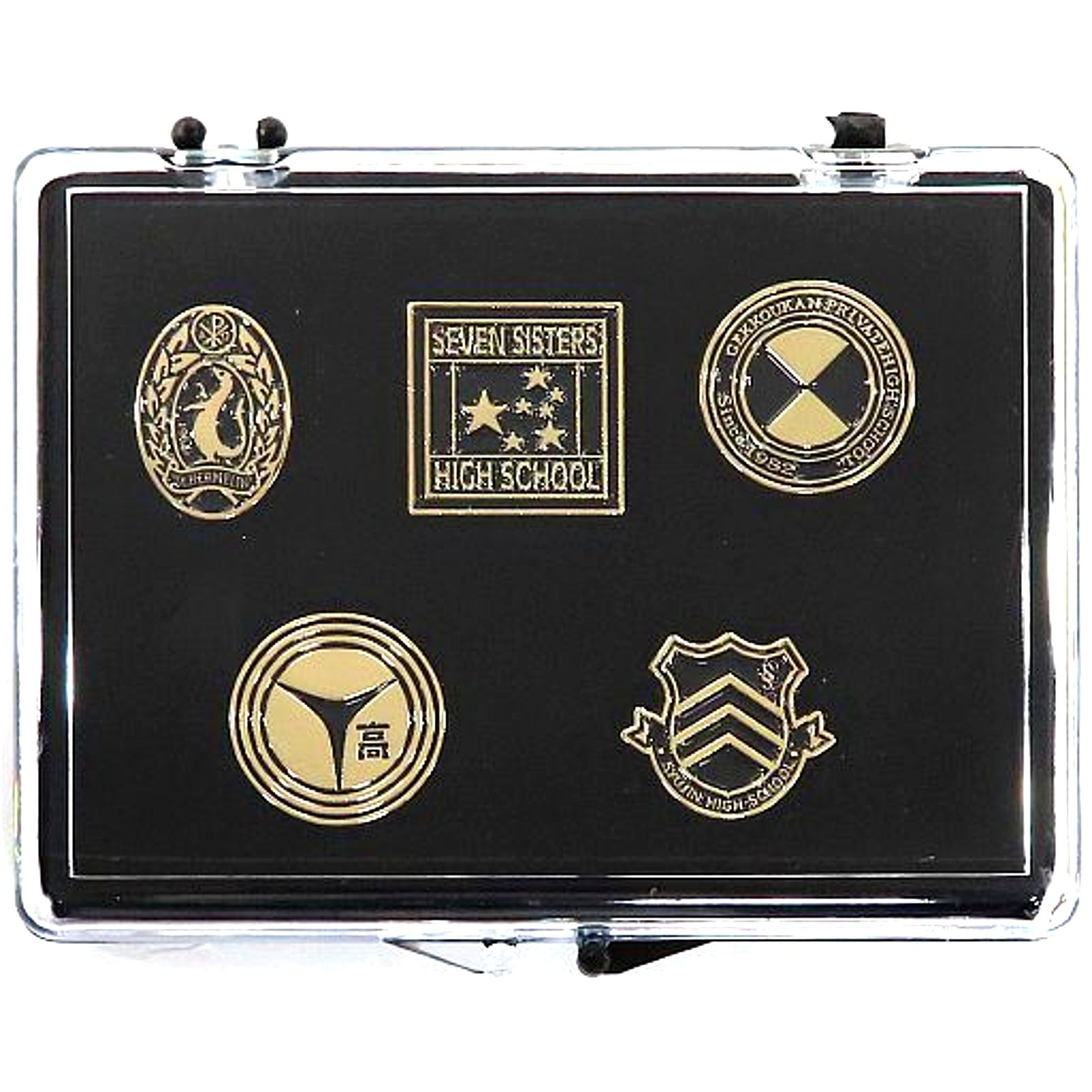 Each School Emblem Persona Emblem Pins 5 School Set 25th Anniversary animate ONLY SHOP [USED]