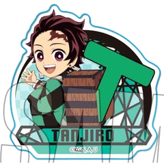 Demon Slayer: Kimetsu no Yaiba Tanjiro Kamado Alphabet Ver. Standee Acrylic Badge Buttons [USED]