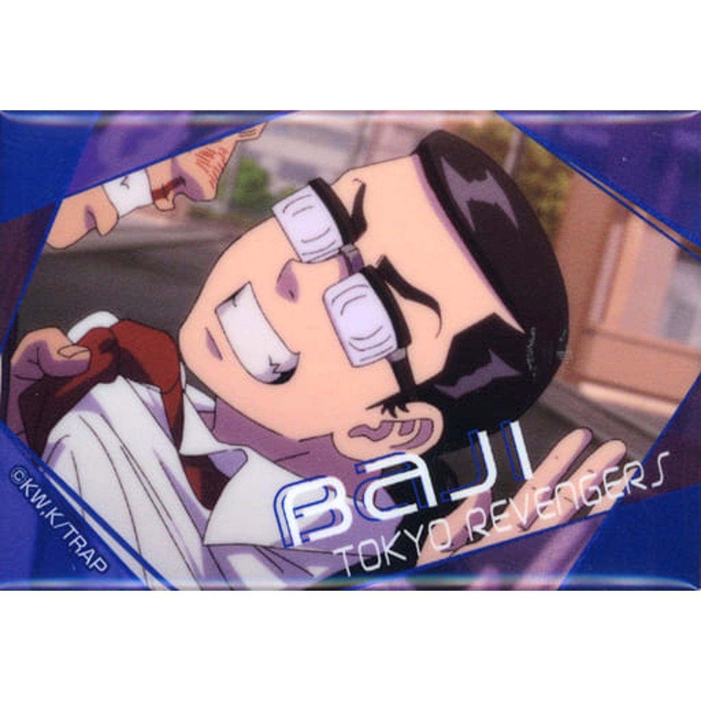 Tokyo Revengers Keisuke Baji C Design 15 Hologram Can Badge Ver.2 Buttons [USED]