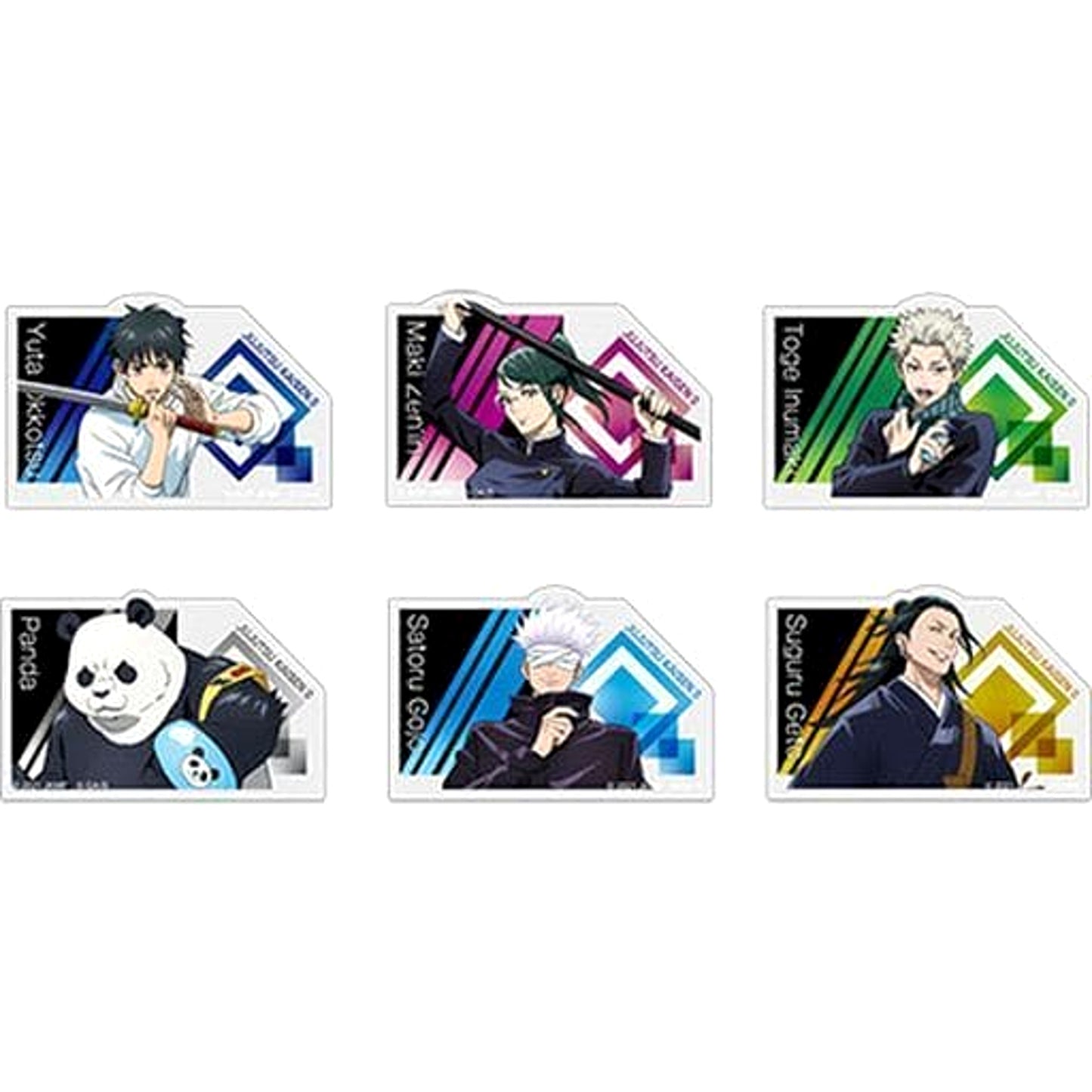 Yuta Okkotsu & Others Jujutsu Kaisen 0 All 6 Types Set Random Acrylic Badge [USED]