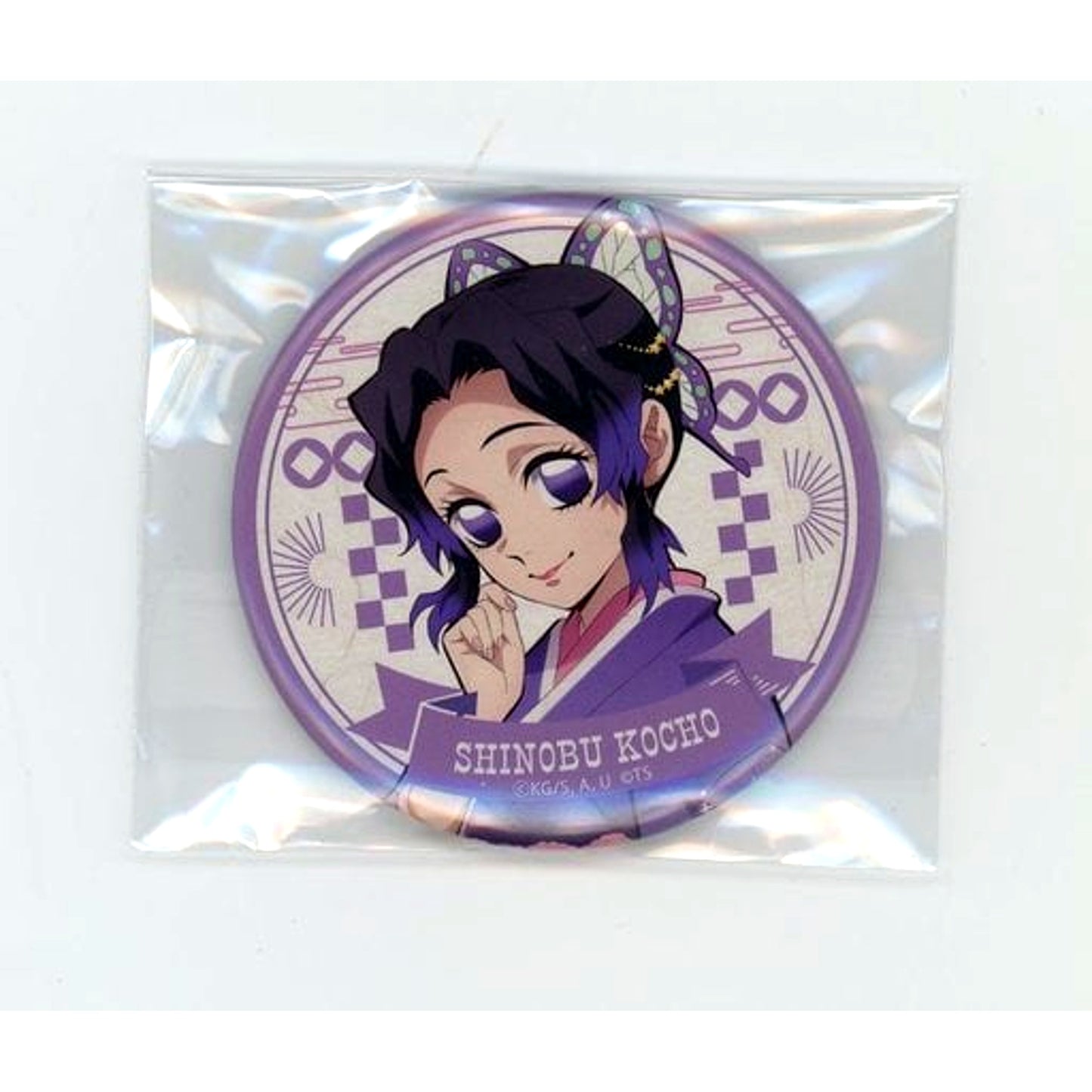 Shinobu Kocho Close-up Demon Slayer: Kimetsu no Yaiba Wishes to the Sky TOKYO SKYTREE Trading Button [USED]