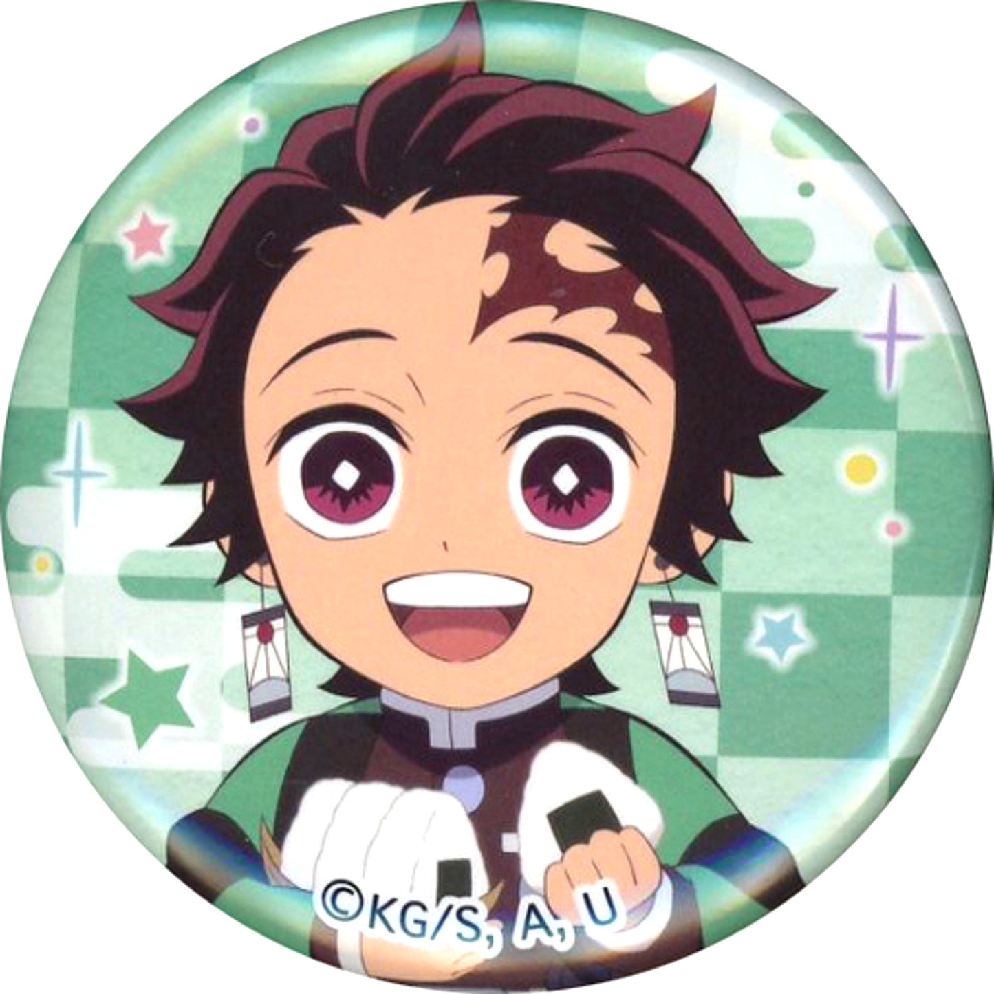 Tanjiro Kamado Demon Slayer Kimetsu no Yaiba Wish Upon the Sky Tokyo Skytree Branch Shop in Tree Village Kaido Aruki Series Mini Button [USED]