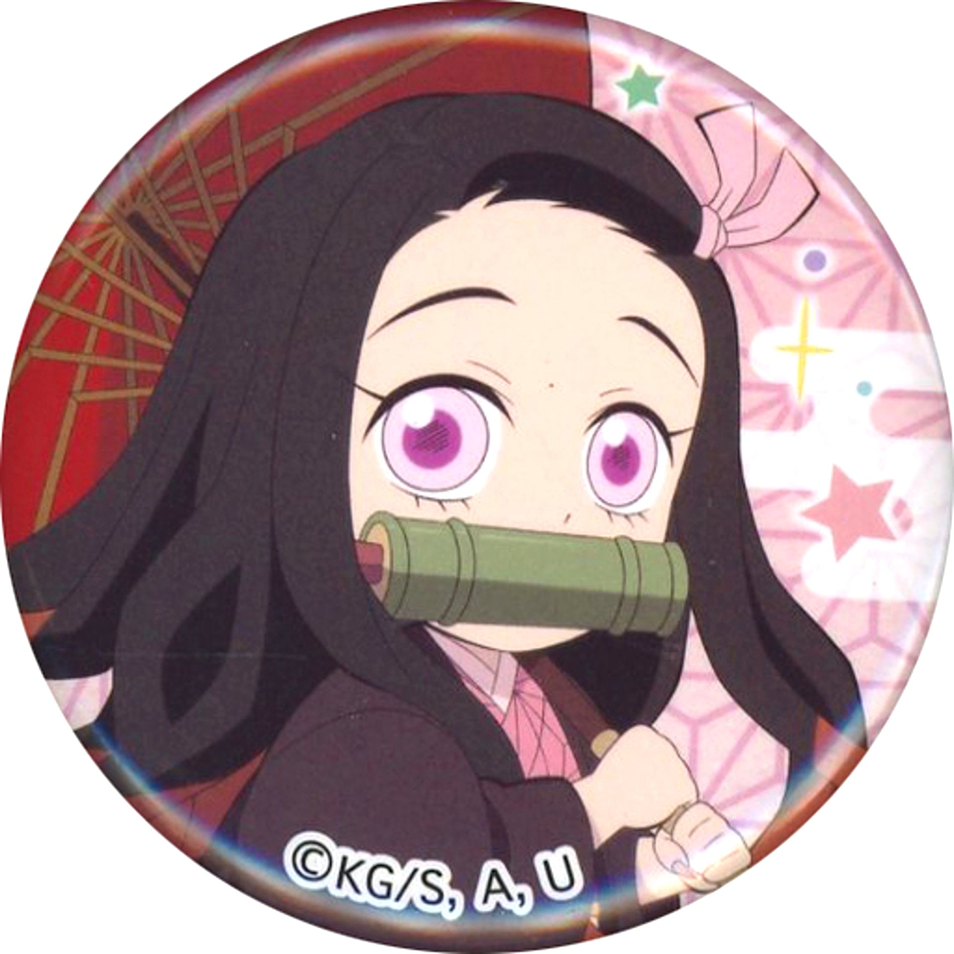 Nezuko Kamado Demon Slayer Kimetsu no Yaiba Wish Upon the Sky Tokyo Skytree Branch Shop in Tree Village Kaido Aruki Series Mini Button [USED]