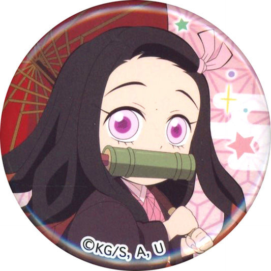 Nezuko Kamado Demon Slayer Kimetsu no Yaiba Wish Upon the Sky Tokyo Skytree Branch Shop in Tree Village Kaido Aruki Series Mini Button [USED]