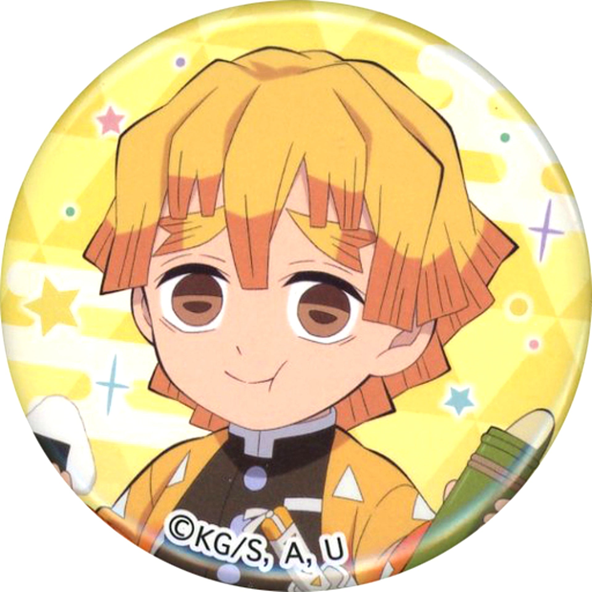 Zenitsu Agatsuma Demon Slayer Kimetsu no Yaiba Wish Upon the Sky Tokyo Skytree Branch Shop in Tree Village Kaido Aruki Series Mini Button [USED]