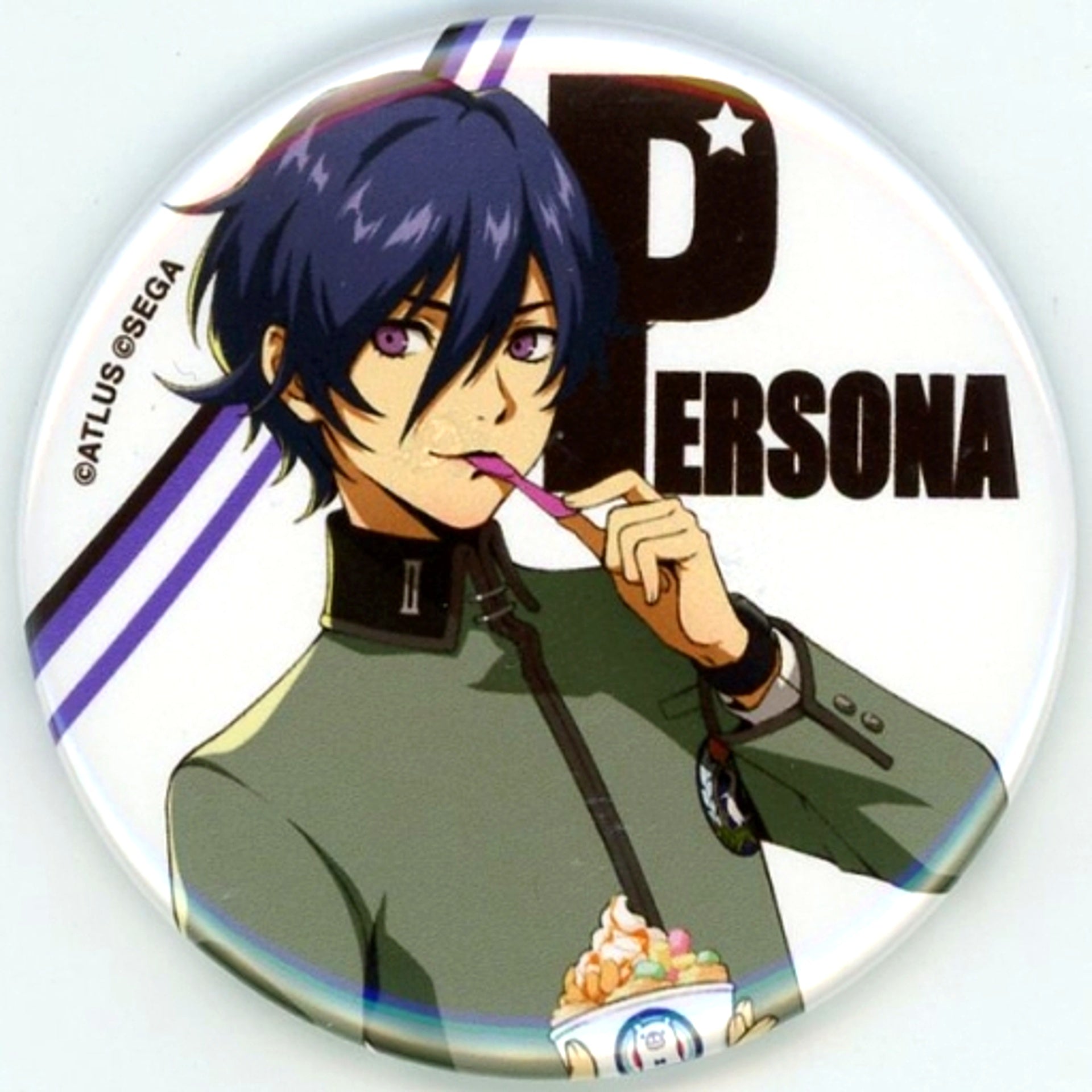Protagonist Persona Trading Button 25th Anniversary ROLL ICE CREAM FACTORY Collab [USED]