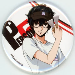 Persona Protagonist P5 Trading Can Badge 25th Anniversary Roll Ice Cream Factory Limited Buttons [USED]