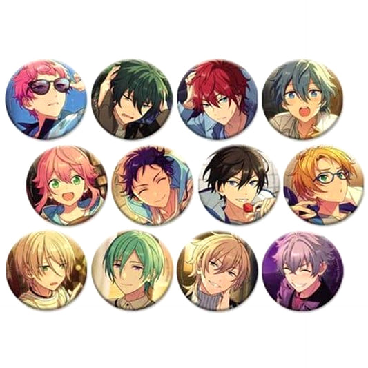 Shu Itsuki & Others Ensemble Stars!! All 12 Types Set Evecolle Button 2020 Autumn Casual Side [USED]