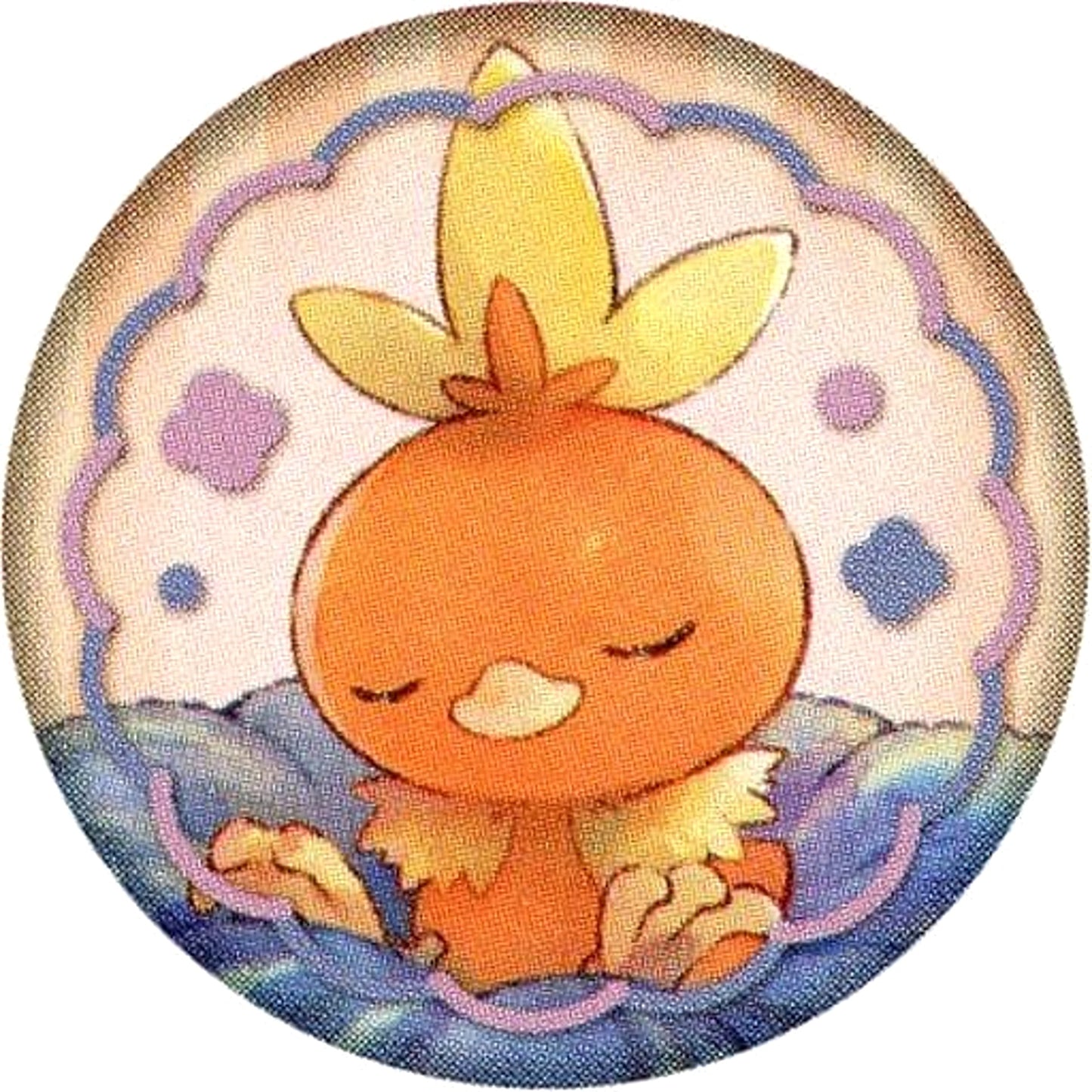 Pokemon Torchic Embroidered Walnut Badge Collection Honwaka Pokapoka Pokemon Center Limited Buttons [USED]