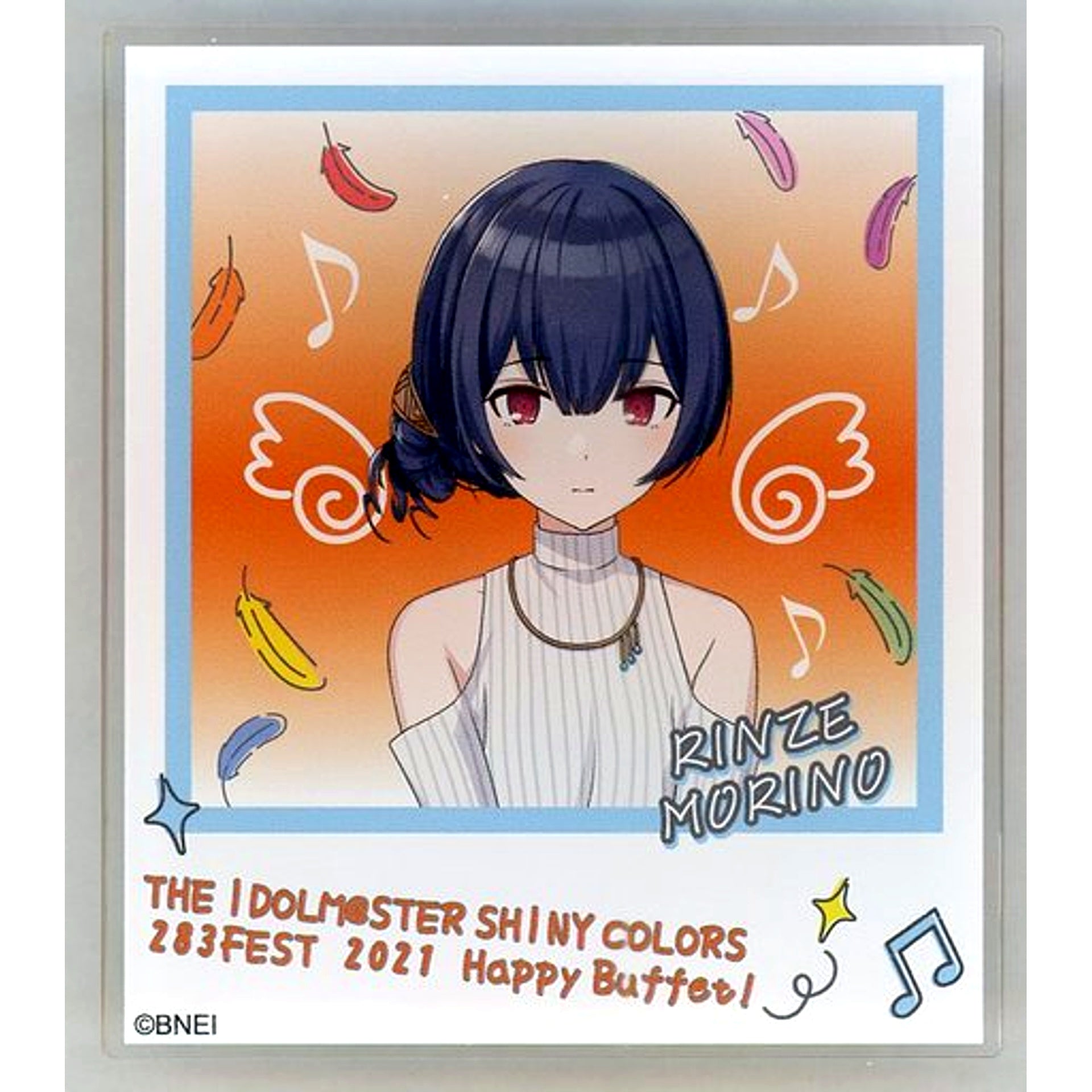 Rinze Morino - 283 Fes 2021 Ver. Official Produce Badge The Idolmaster Shiny Colors 283 Fes 2021 Happy Buffet! [USED]