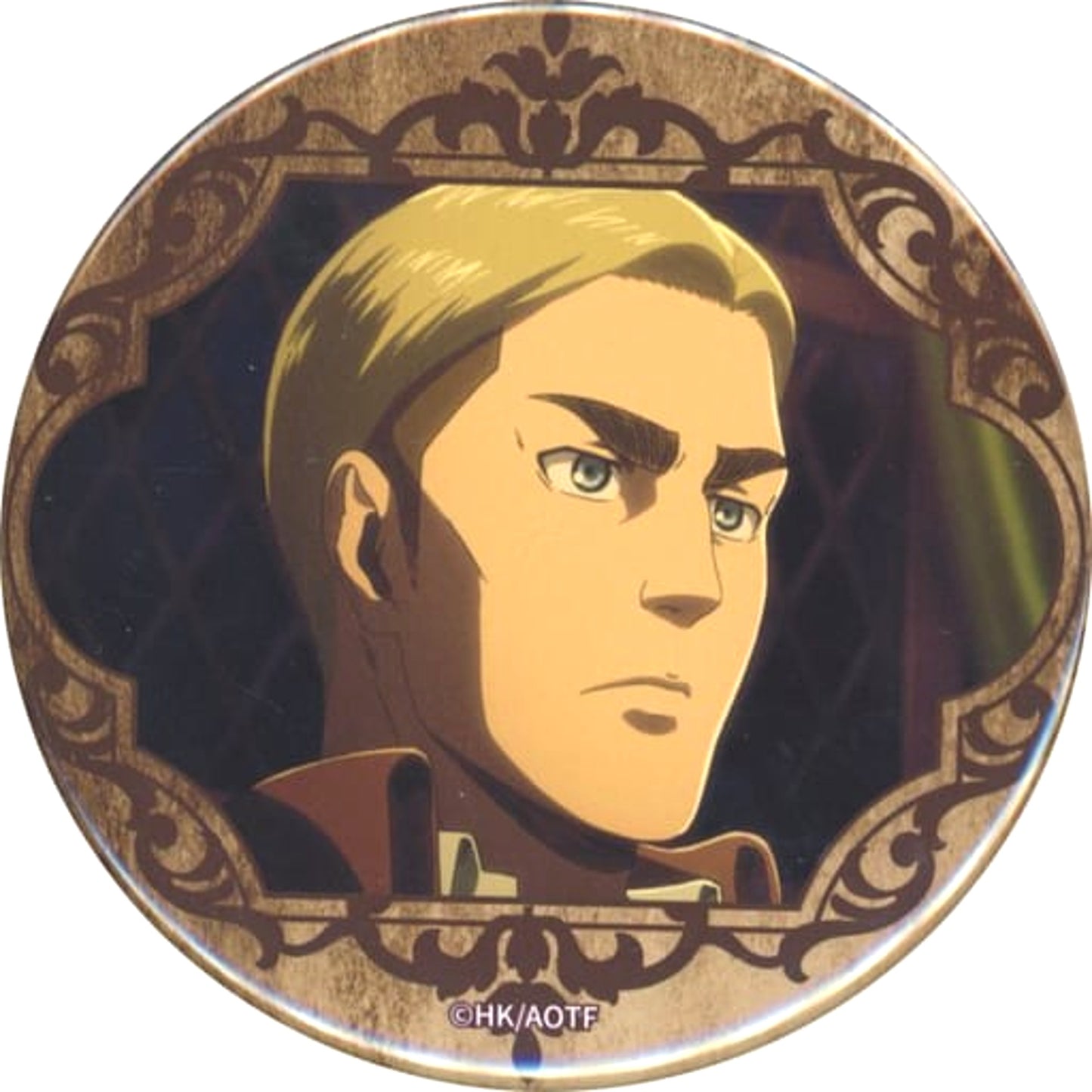 Attack on Titan Erwin Smith DMM Scratch! 76mm Can Badge Prize E-9 Buttons [USED]