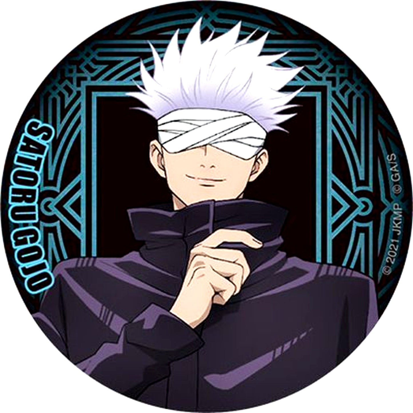 Satoru Gojo Jujutsu Kaisen 0 Trading Button [USED]