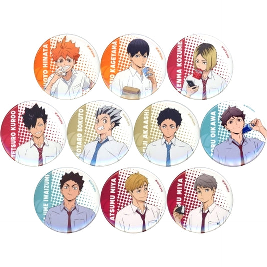 Set of 10 Haikyu!! TO THE TOP Character Badge Collection Lunch Break [USED]