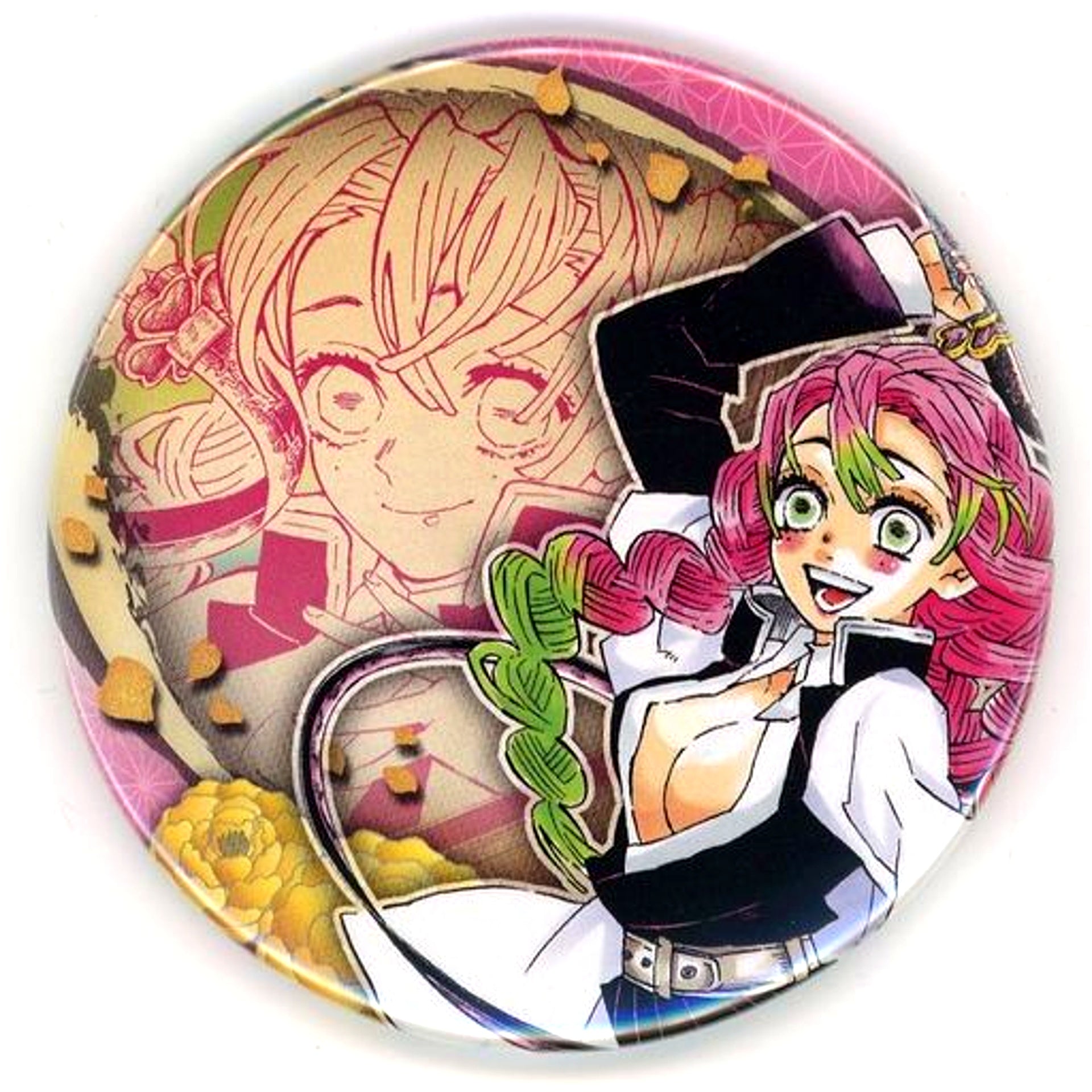 Mitsuri Kanroji Demon Slayer: Kimetsu no Yaiba Collection Button Vol.6 Koyoharu Gotouge Original Art Exhibition [USED]