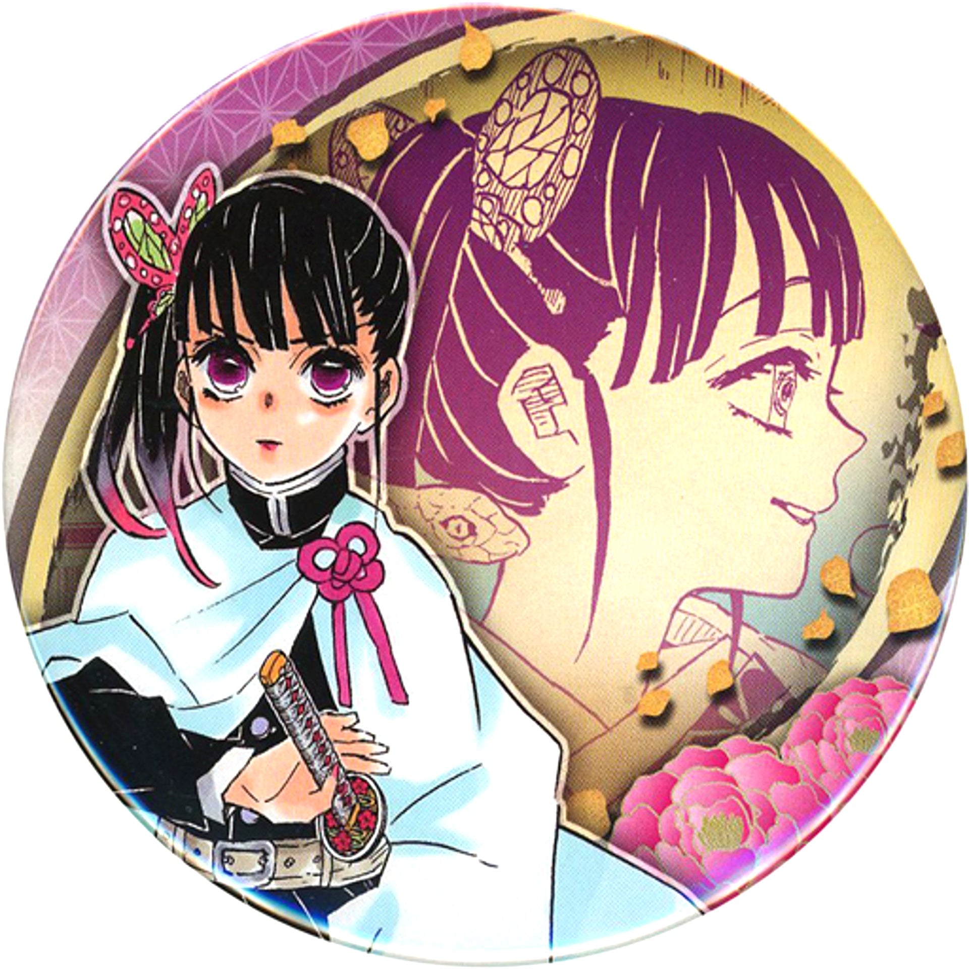 Kanao Tsuyuri Demon Slayer: Kimetsu no Yaiba Koyoharu Gotouge Art Exhibition Collection Button Vol.6 [USED]