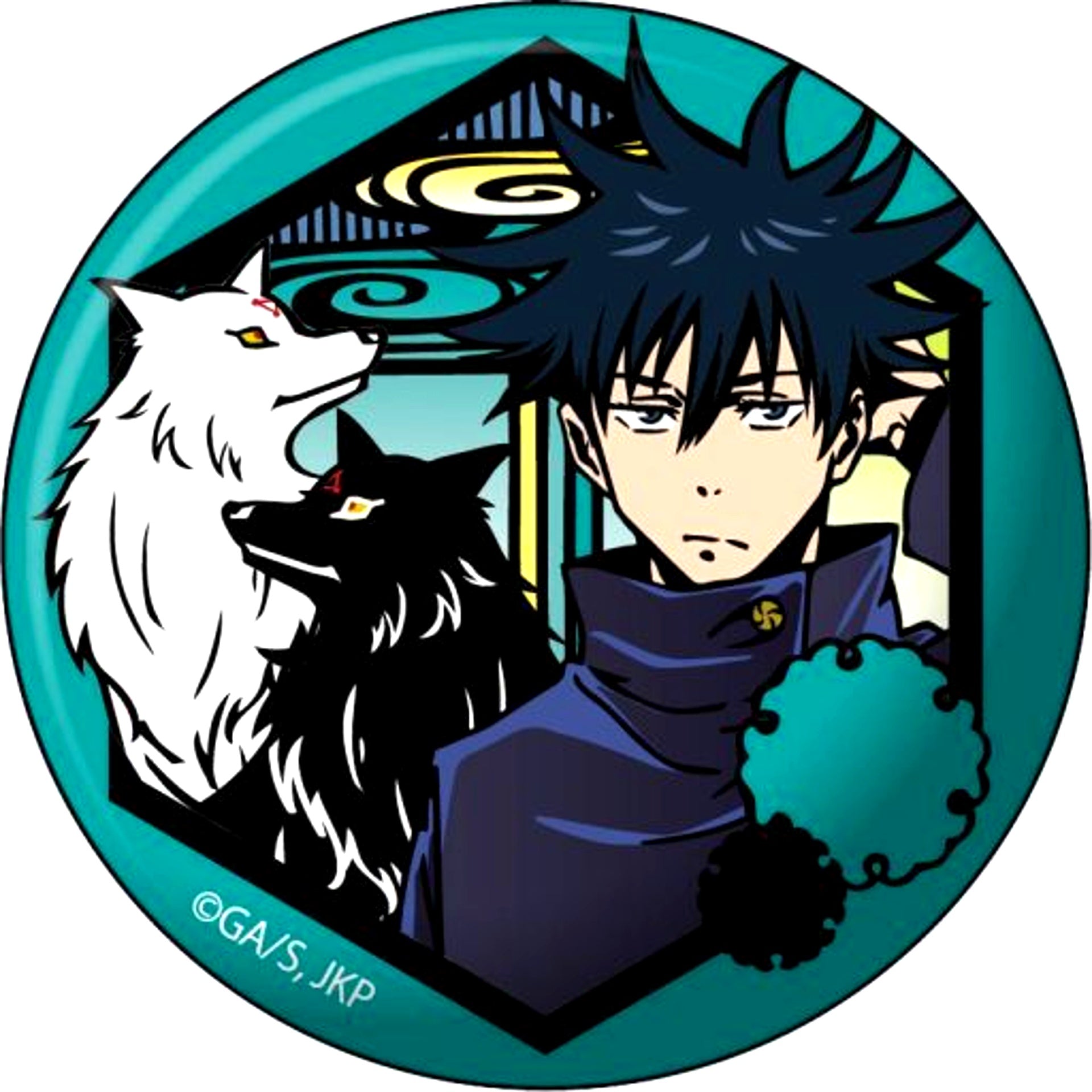 Megumi Fushiguro Jujutsu Kaisen Kirie Series Washi Button [USED]