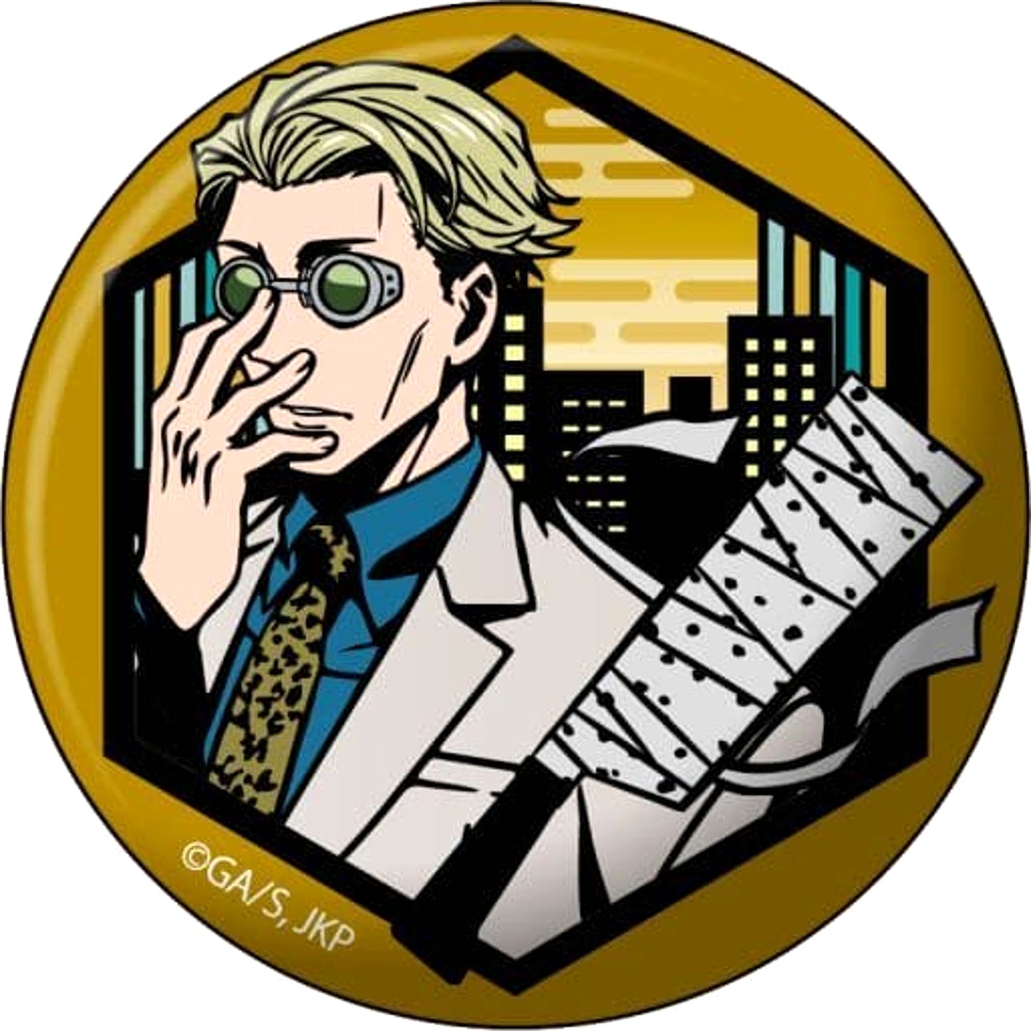 Kento Nanami Jujutsu Kaisen Cutout Series Japanese Paper Button [USED]