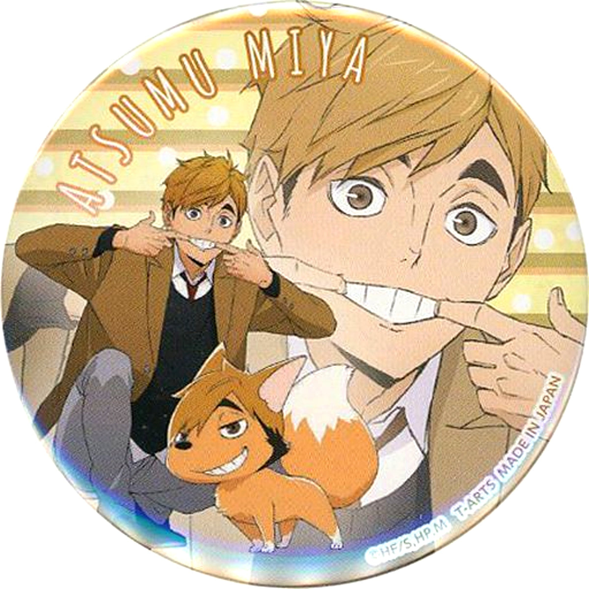 Atsumu Miya Haikyu!! Playing Mascot Trading Button animate Limited [USED]