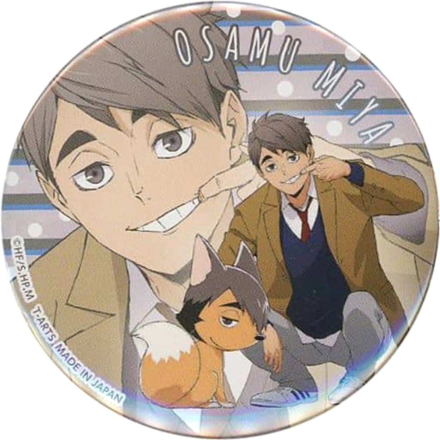 Haikyu!! Osamu Miya Playing Mascot Trading Can Badge animate Limited Buttons [USED]