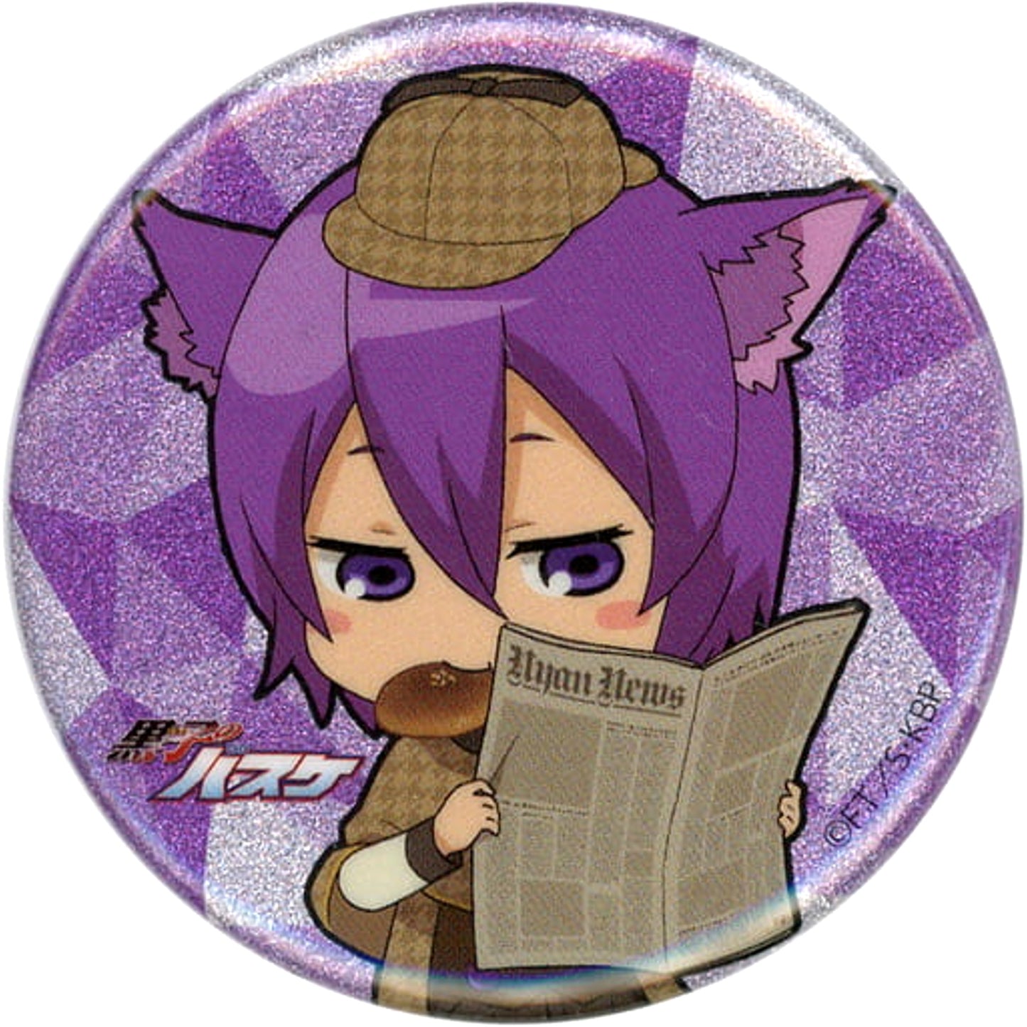 Kuroko's Basketball Atsushi Murasakibara Glitter Can Badge Collection Namja Town Kaito Hanamiya to Kiseki no Tanteidan Limited Buttons [USED]