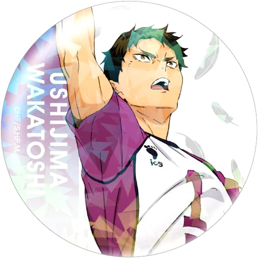 Wakatoshi Ushijima Haikyu!! Trading Hologram Button [USED]