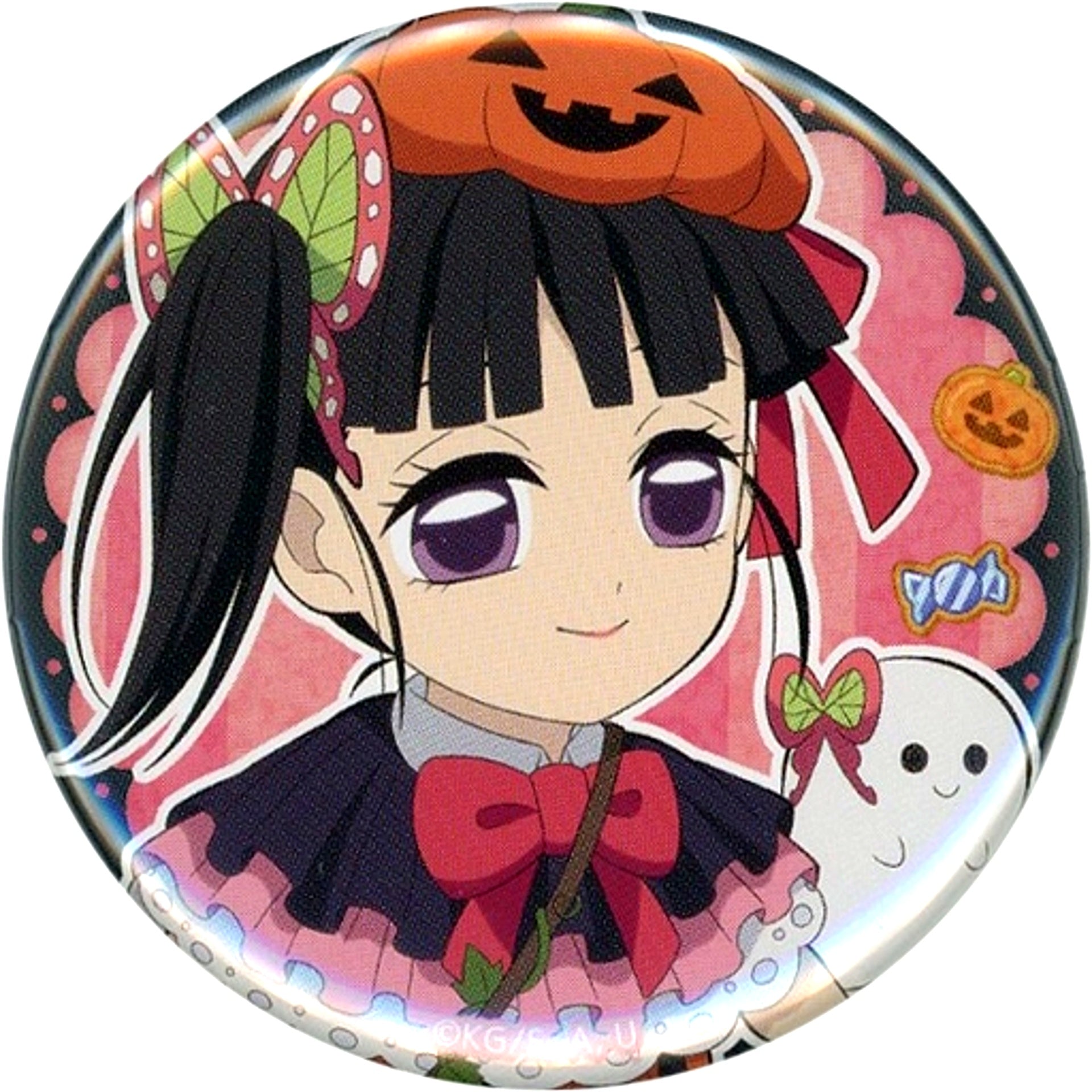 Kanao Tsuyuri Demon Slayer: Kimetsu no Yaiba Random Button Group A x ufotable cafe x Machi Asobi CAFE Halloween Event 2021 [USED]