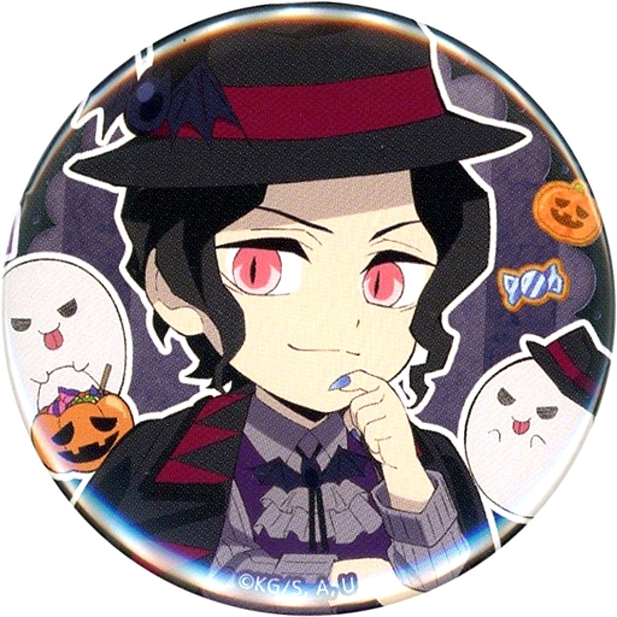Muzan Kibutsuji Demon Slayer: Kimetsu no Yaiba ufotable Cafe Machi Asobi CAFE Halloween Event 2021 Random Button Group A [USED]