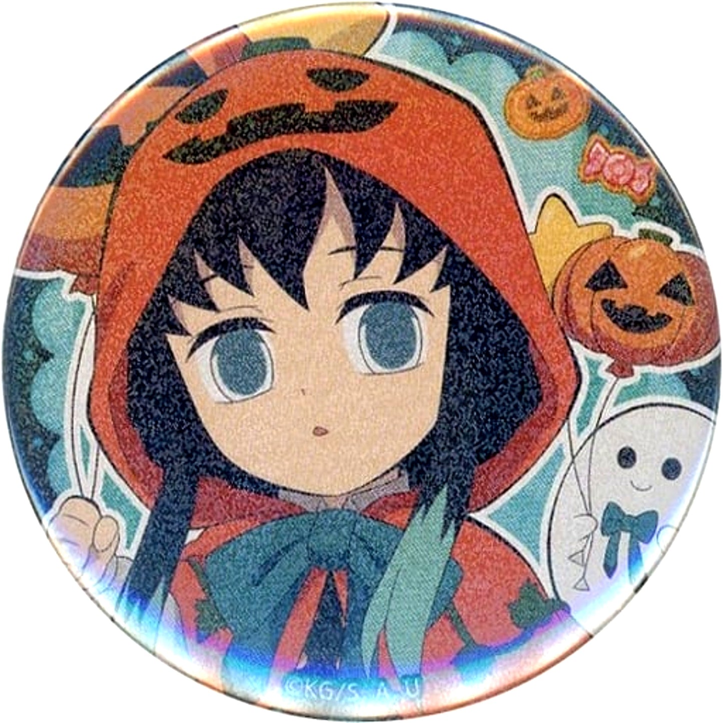 Muichiro Tokito Lame Group B Demon Slayer ufotable Cafe Machi Asobi Cafe Halloween Event 2021 Random 57mm Button [USED]