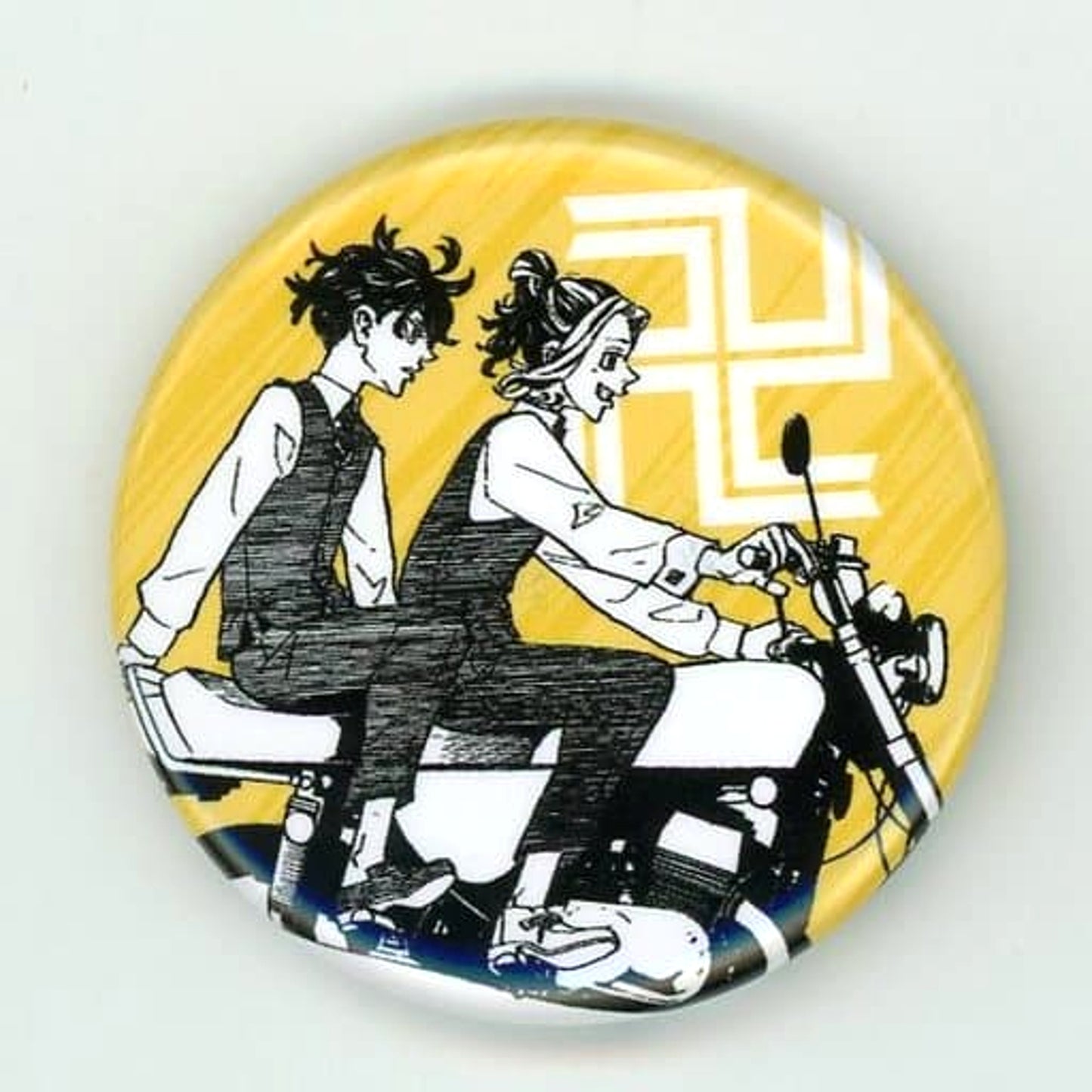 Manjiro Sano Kazutora Hanemiya Tokyo Revengers Weekly Magazine 60th Anniversary Button [USED]