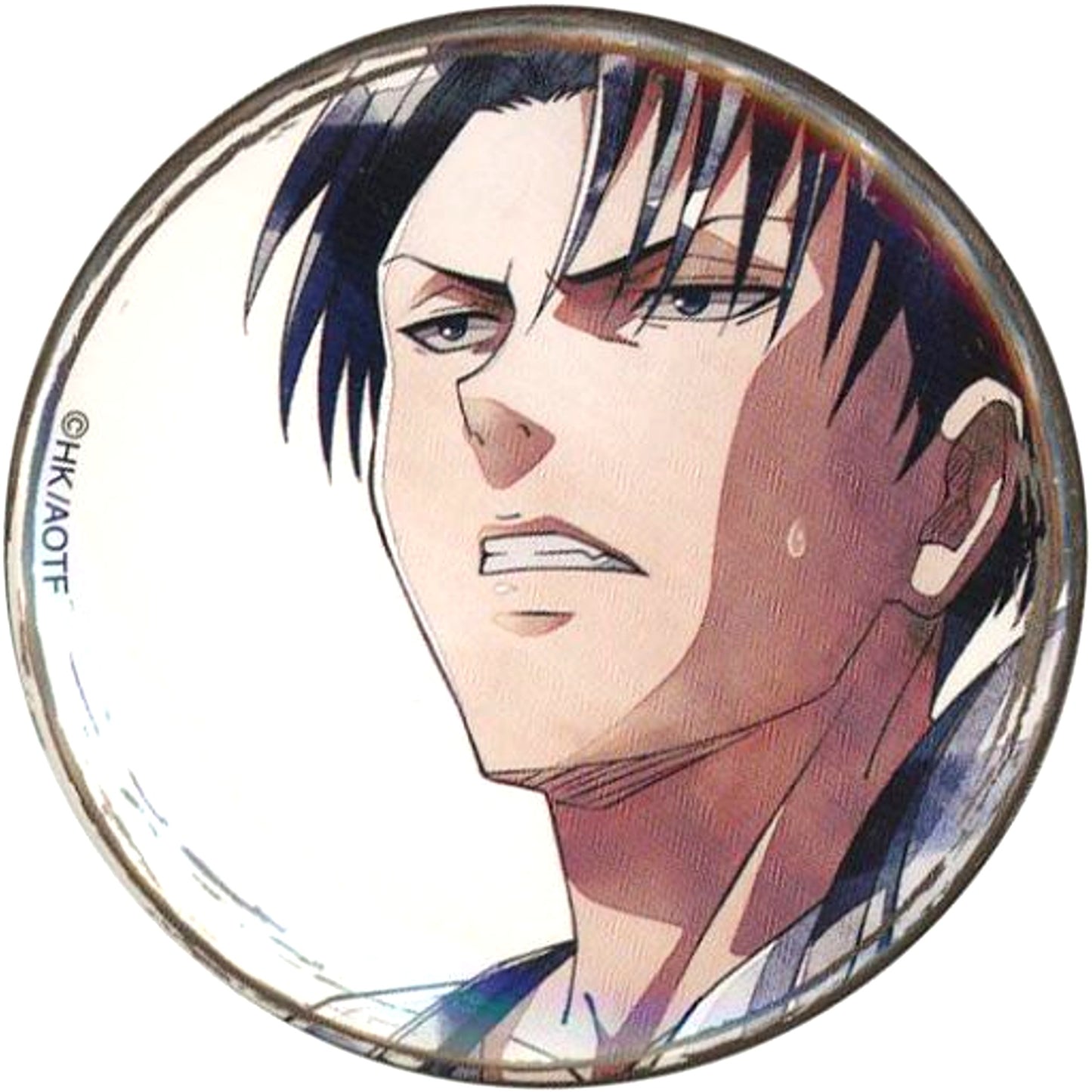 Levi Ackerman - Brown Frame Attack on Titan Character Badge Collection Art-Pic Levi [USED]