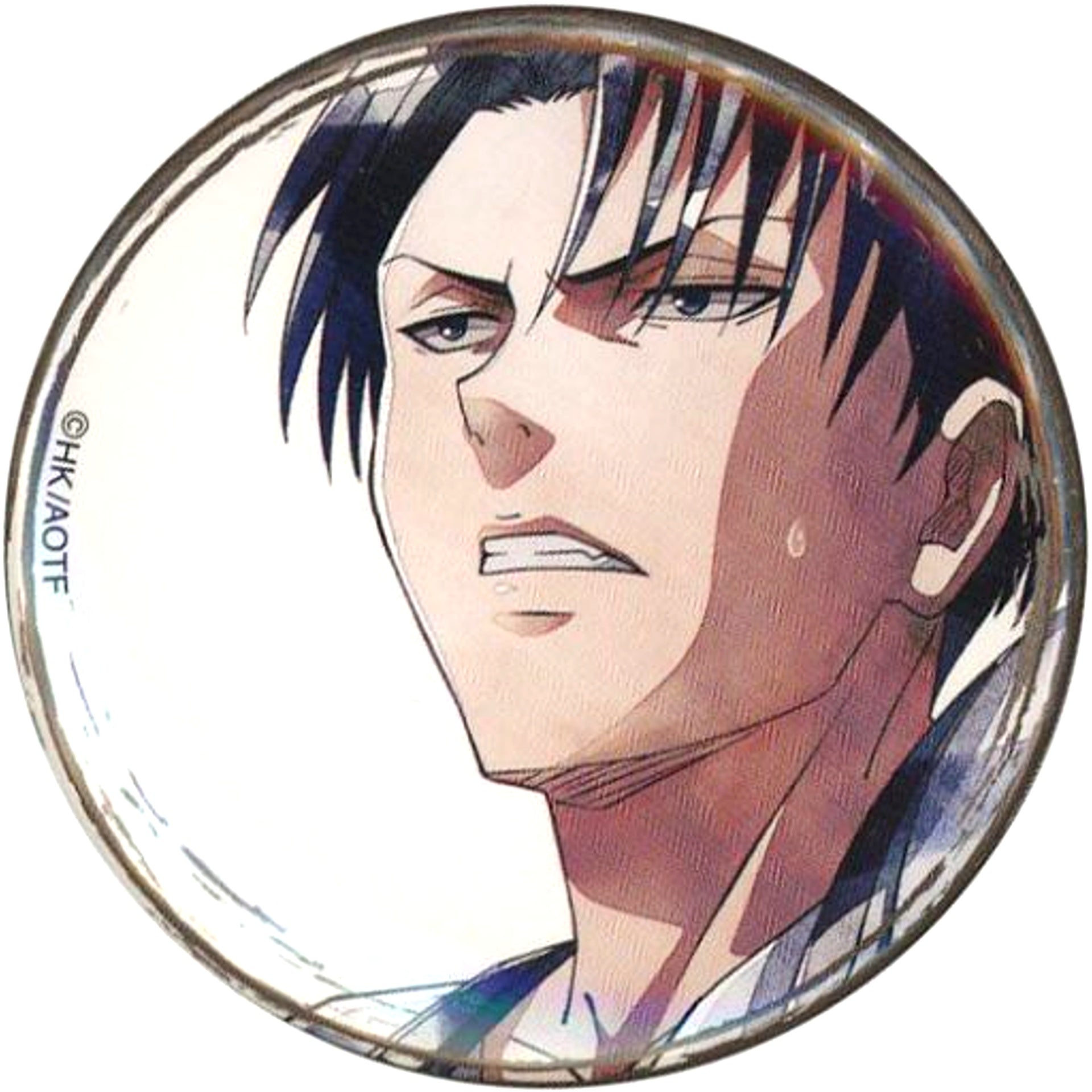 Levi Ackerman - Brown Frame Attack on Titan Character Badge Collection Art-Pic Levi [USED]