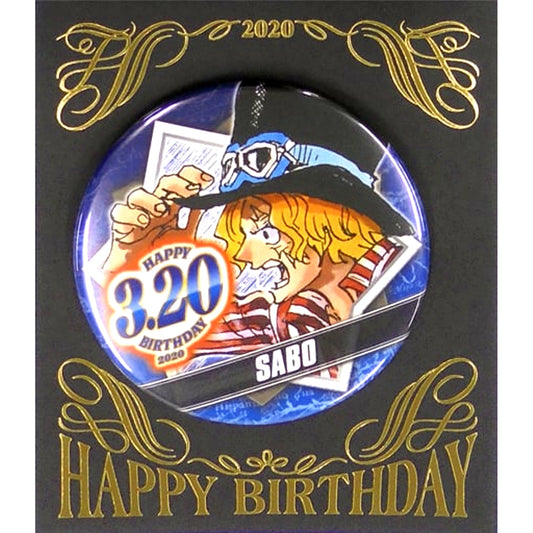 Sabo One Piece Birthday Button 2020 [USED]