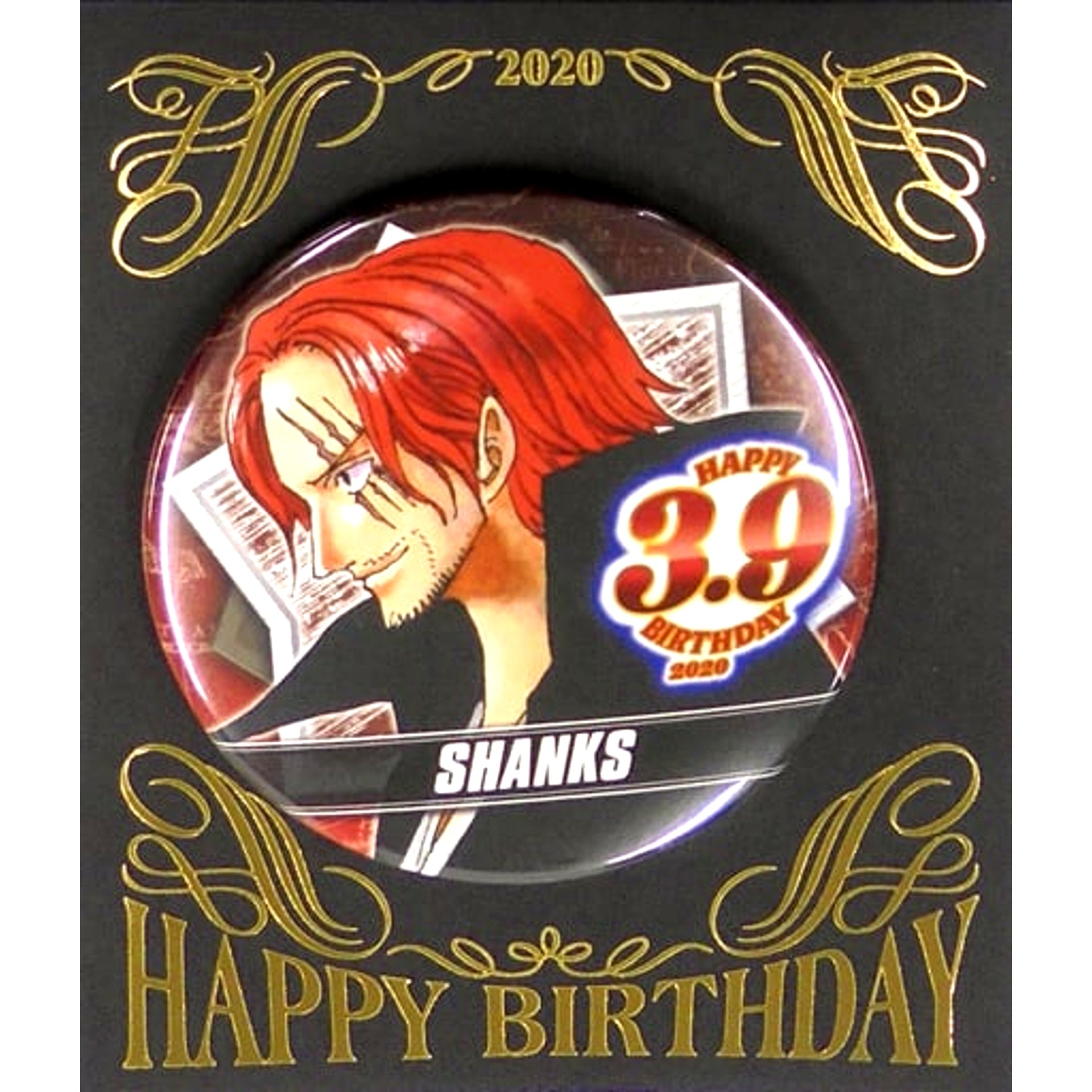 Shanks One Piece Birthday Button 2020 [USED]