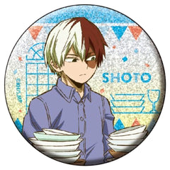 My Hero Academia Shoto Todoroki Glitter Can Badge Collection Buttons [USED]