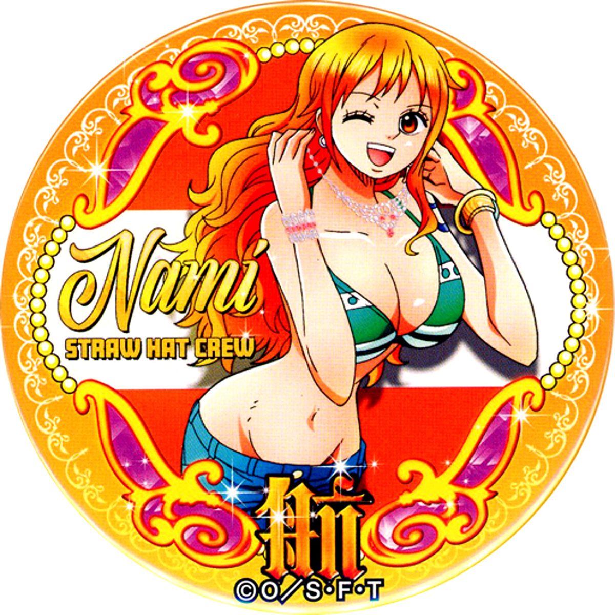 Nami One Piece Yakara Button 18th Wave Bitter & Sweet [USED]