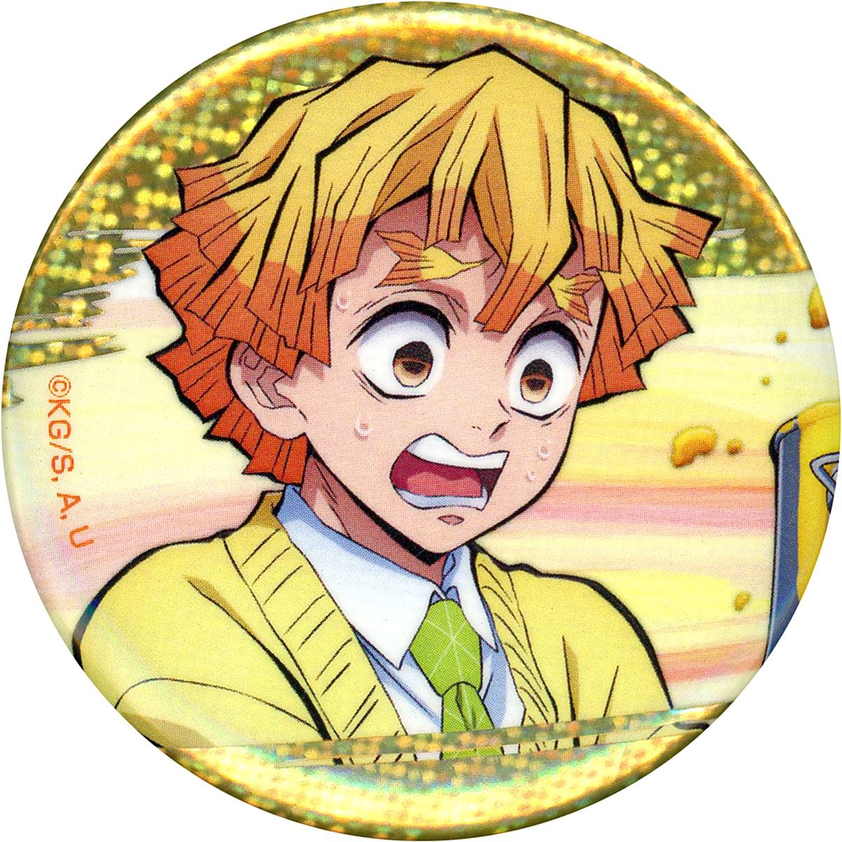 Zenitsu Agatsuma Demon Slayer: Kimetsu no Yaiba Animate Girls Festival 2021 Random Button Holo Ver. [USED]