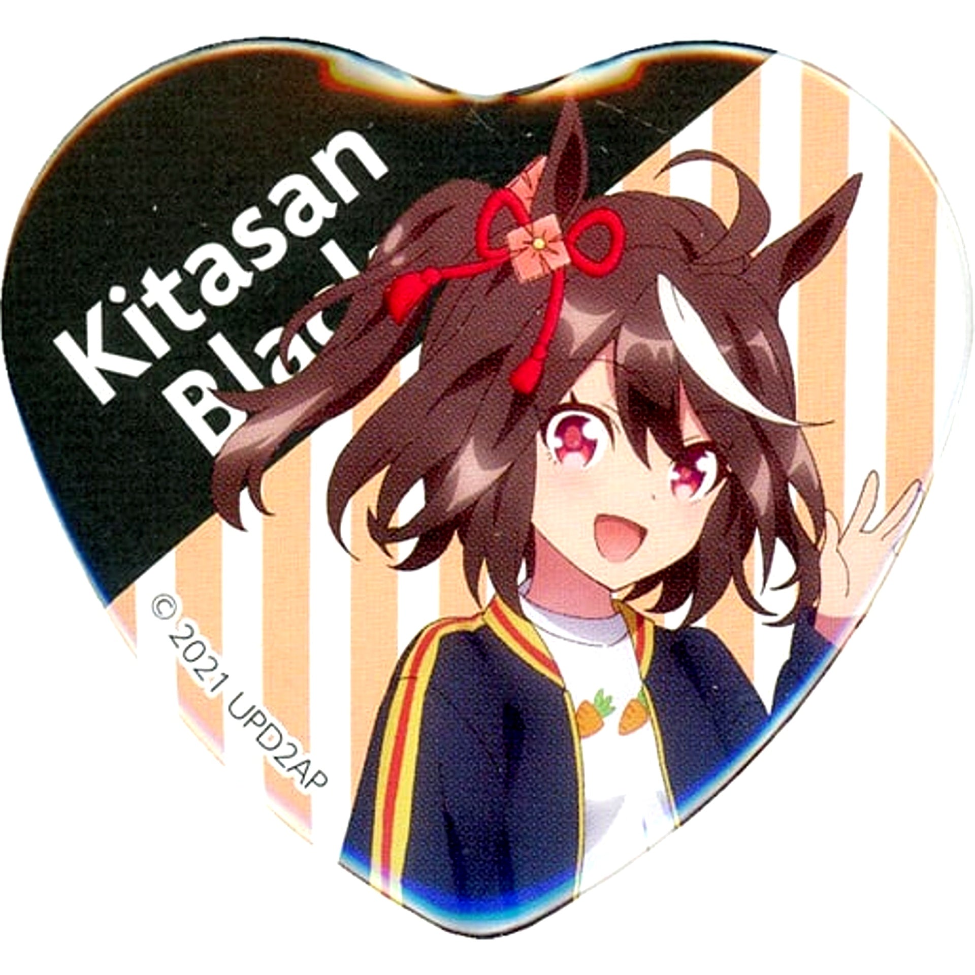 Kitasan Black Uma Musume Pretty Derby Season 2 Chara Pop Store Heart Button Collection [USED]