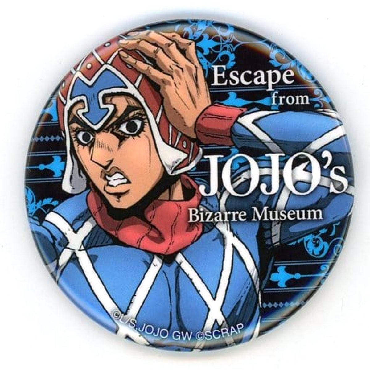 JoJo's Bizarre Adventure Part 5: Golden Wind Guido Mista Trading Can Badge Escape From Real Escape Game Jojo's Bizarre Museum Limited Buttons [USED]