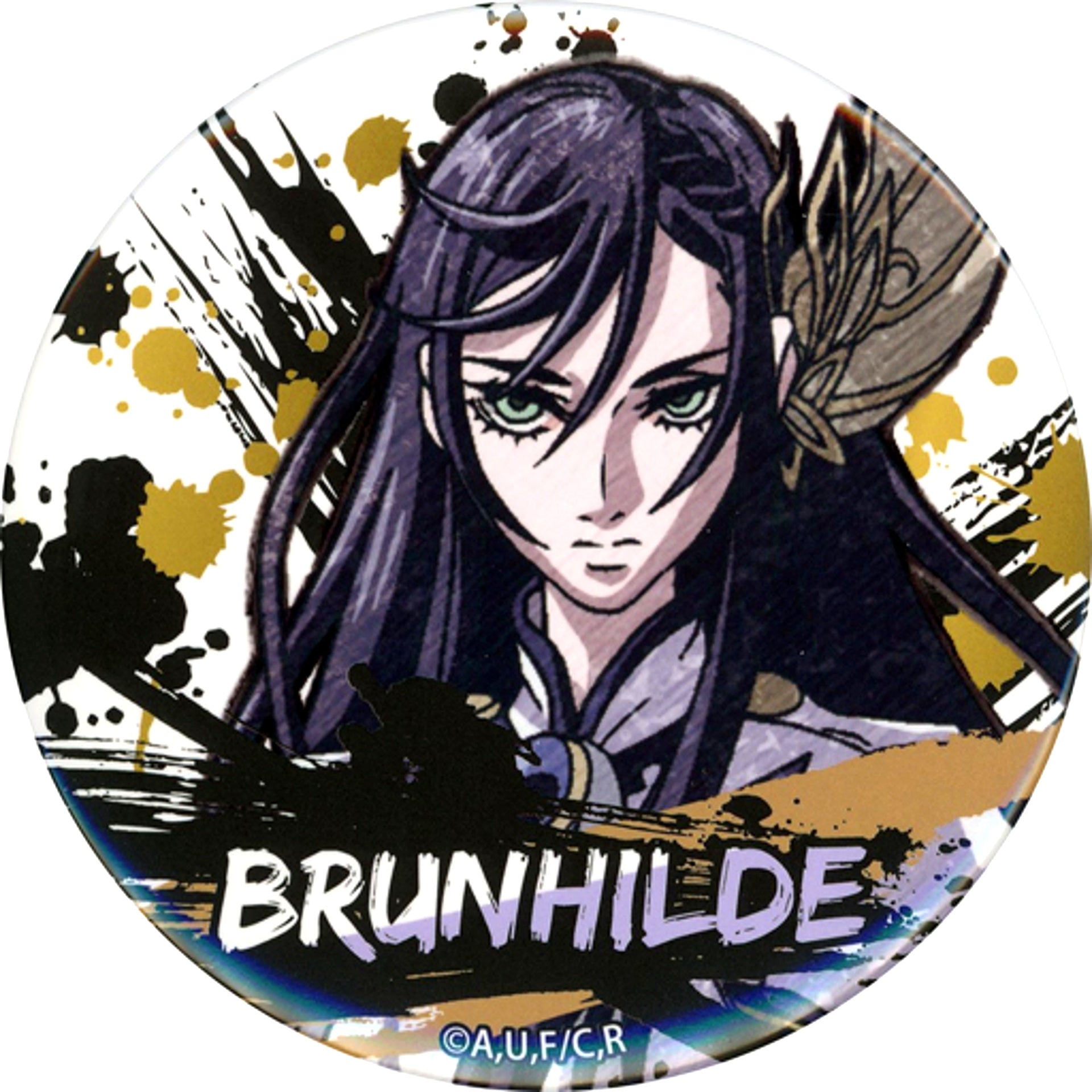 Brunhilde Record of Ragnarok Atari Tsuki! Trading Button [USED]