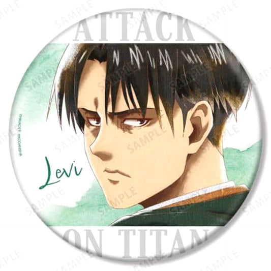 Attack on Titan Levi Ackerman Ani-Art Aqua Label BIG Can Badge Buttons [USED]
