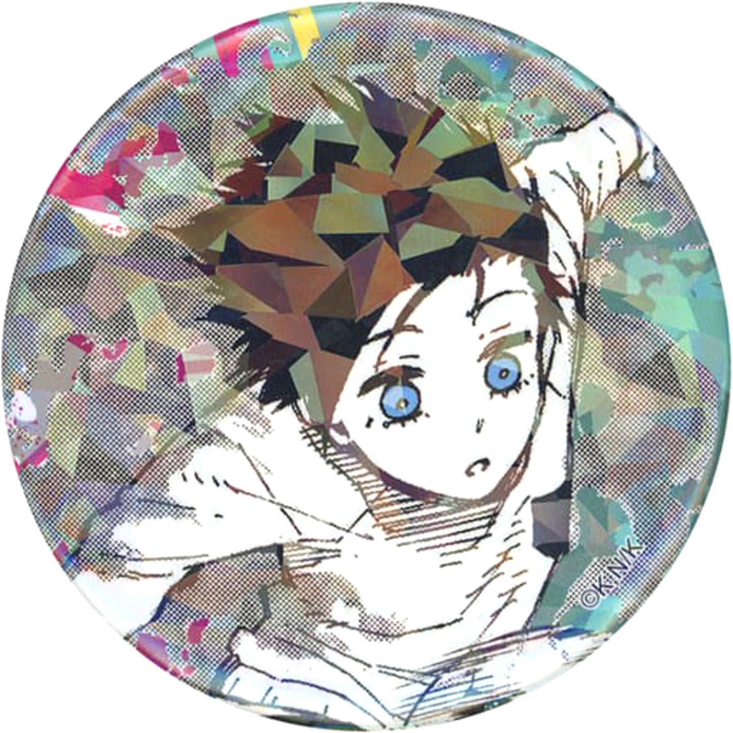 Blue Lock Rin Itoshi Childhood Trading Hologram Can Badge Vol.2 Buttons [USED]