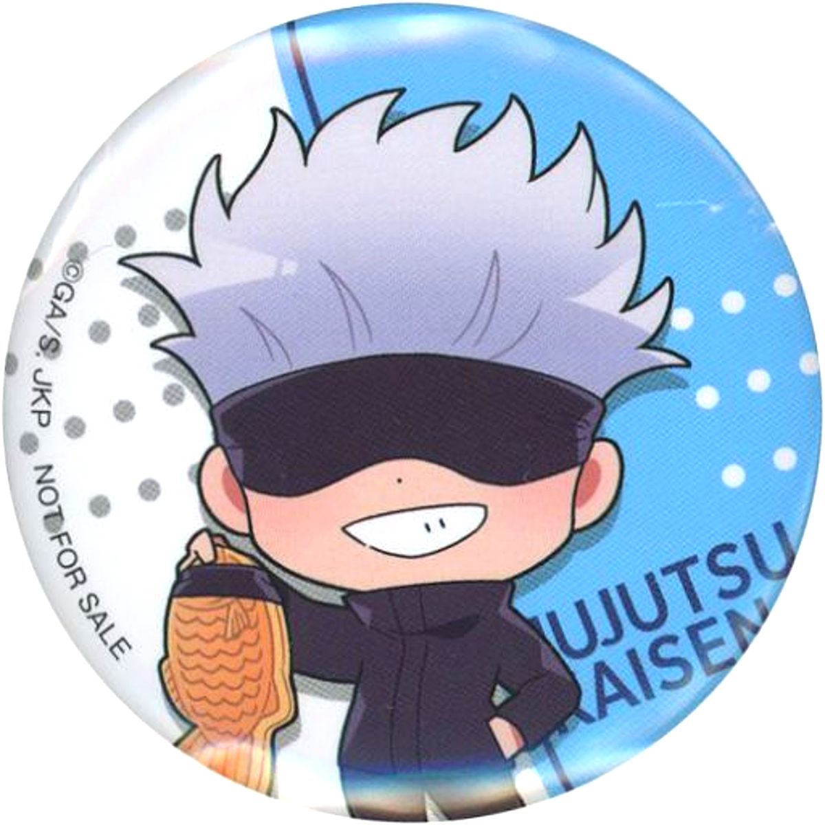 Satoru Gojo Button B Jujutsu Kaisen x SEGA UFO Catcher Bonus Item 3rd [USED]