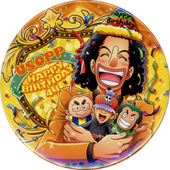 One Piece Usopp Birthday Can Badge 2017 Straw Store Limited Buttons [USED]