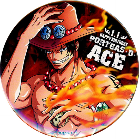 Portgas D. Ace One Piece Birthday Button 2018 Mugiwara Store Ltd [USED]