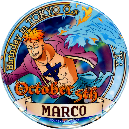 Marco One Piece Birthday Button 2017 Mugiwara Store Limited [USED]