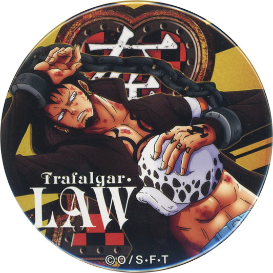 One Piece Trafalgar Law Yakara Can Badge Part 7 Gear Buttons [USED]