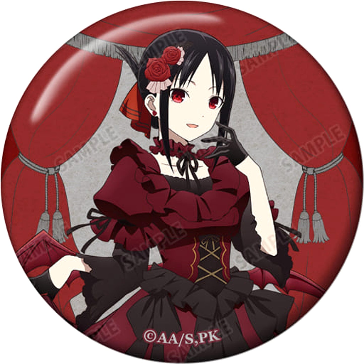 Kaguya-sama: Love is War Season 2 Kaguya Shinomiya B Newly Drawn Illustration Trading Can Badge Halloween Ver. Buttons [USED]