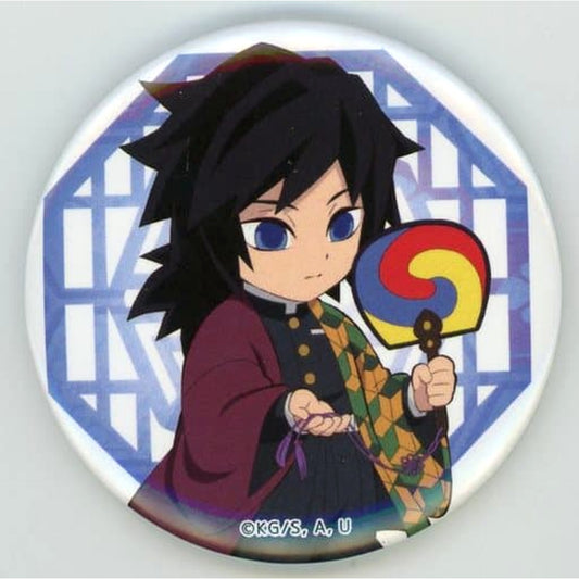 Demon Slayer: Kimetsu no Yaiba Giyu Tomiokau 58mm Can Badge Ufotable Cafe Korea 3rd Anniversary Korea Hongdae Store Limited Buttons [USED]