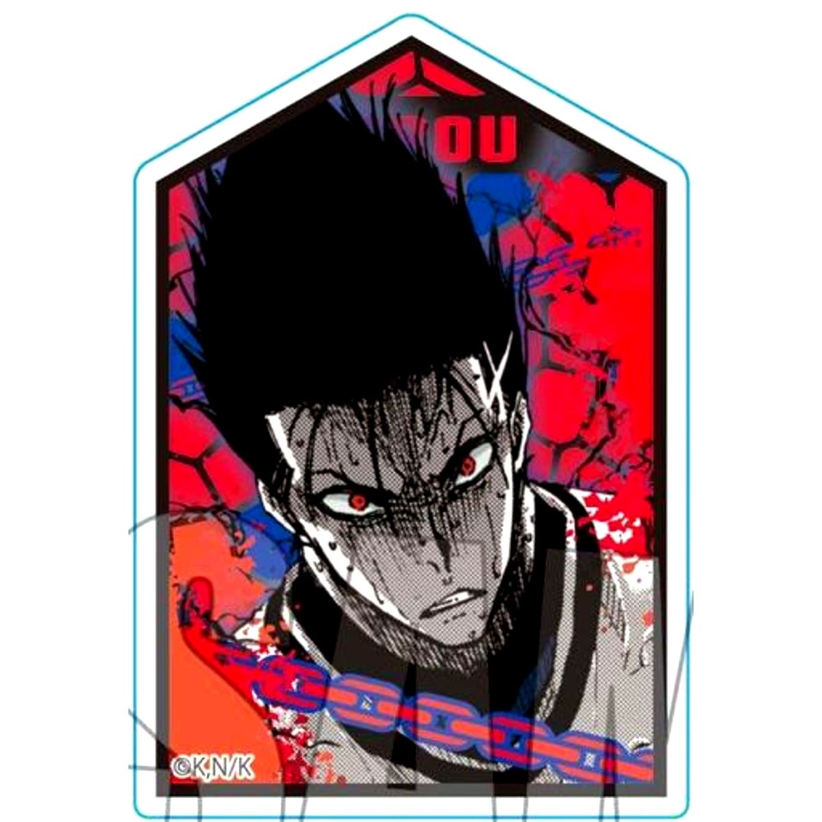 Shouei Barou Standing Acrylic Badge Blue Lock [USED]